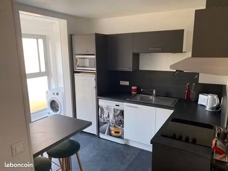 appartement 3 pièces - 56 m² - meublé - mt saint-aignan - quartier colbert - les coquets