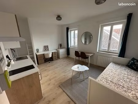 studio meublé sur rouen pasteur rénové