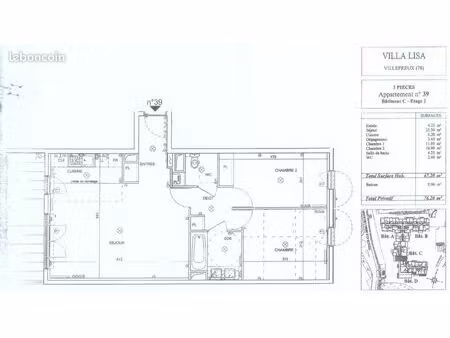 location appartement meublé villepreux