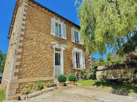 ◊ rare — maison pierre rénovée 121m² + atelier pro 120m² — bord de rivière — terrain 1206m