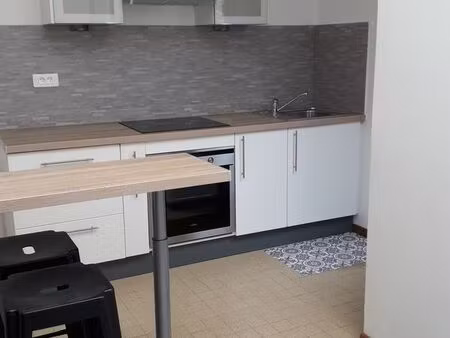 bel appartement meublé t2 de 42 m2  avec cour privative (terrasse et jardin)  proche gare 
