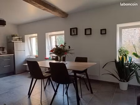 maison 2 chambres - meublée avec jardin
