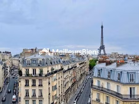 paris 16ème - à louer - beau studio / petit 2 pièces meublé de 18 88 m²