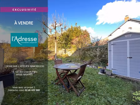 vente maison 4 pièces  75.00m²  nantes