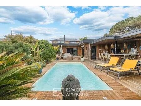 maison familiale avec piscine et pool house  esprit vacances à villenave d'ornon