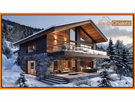 terrain et chalet en cours avec agencement modifiable
