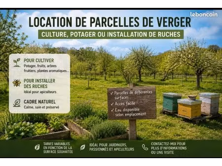 jardin à louer
