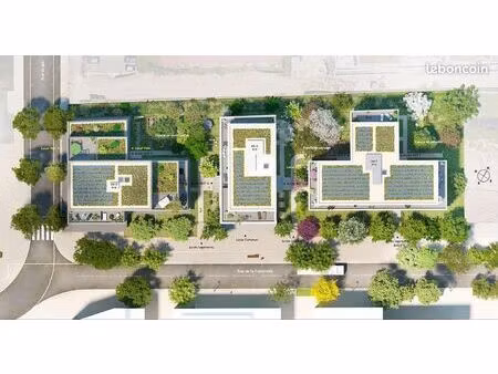t3 neuf jamais occupé | parking | terrasse 84m² | frontière genève