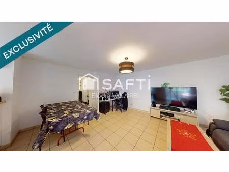 appartement t3 vendu loué  avec double stationnement dans résidence sécurisée avec piscine