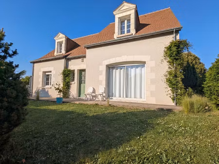 maison familiale 140 m² avec double garage  vue dégagée et terrain paysager à bléré