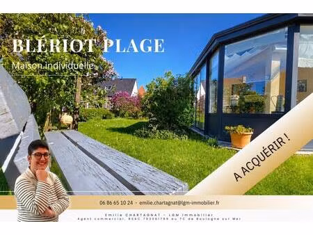 blériot-plage – maison familiale avec vie de plain-pied  à 100 mètres de la plage
