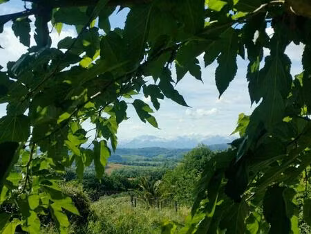 vue sur les pyrénées  villa avec appartement au sous-sol aménagé.
