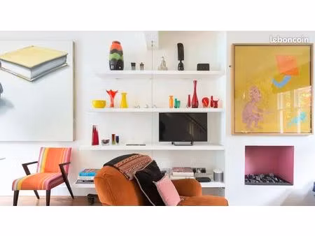 t2 duplex meublé 34 m² avec balcon et garage – palaiseau
