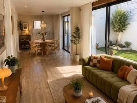 location – maison rénovée 4 pièces avec jardin – centre lys-lez-lannoy – 1 300