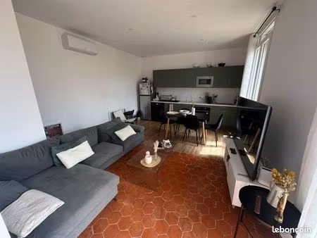 à louer à colombiers – t3 meublé balcon et garage