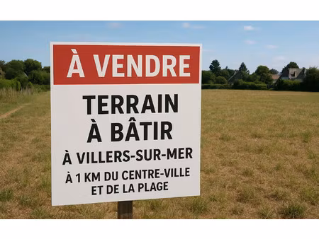 terrain villers-sur-mer m² t- à vendre  210 000 €