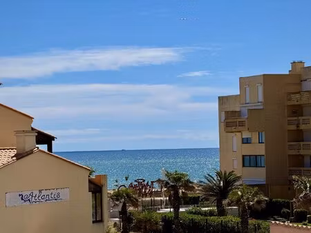 charmant t2 bis avec terrasse vue mer à deux pas de la mer