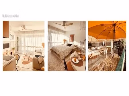 studio lumineux aix centre – balcon + parking