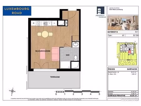 appartement 1 pièce 31 m²