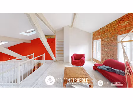 jean jaures : grand t2 en duplex