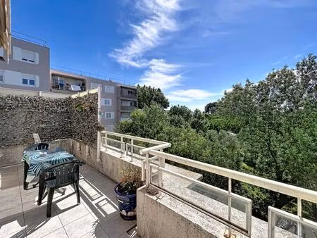 cannes la bocca - appartement 3 pièces - terrasse - garage fermé en sous-sol