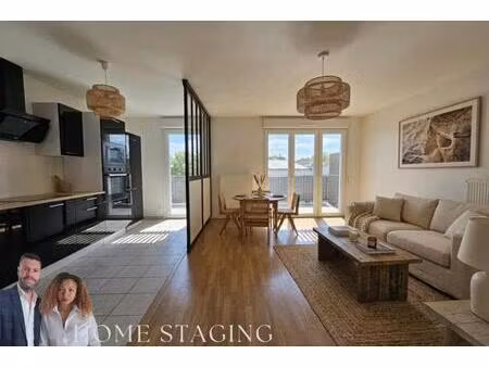 appartement 3 pièces de 68 m²  noisy-le-sec centre avec terrasse  balcon et parking!