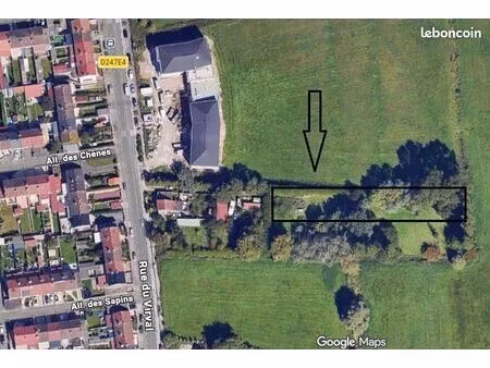 terrain 1665m² à bâtir centre coulogne hors lotissement
