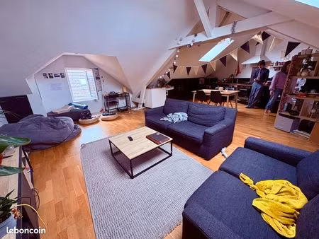 2 min sciences po / hyper centre : t5 duplex meuble de 90 m2 habitables proche toutes comm