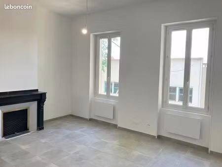 location appartement rénové  narbonne centre - médiathèque  t2  38 m²