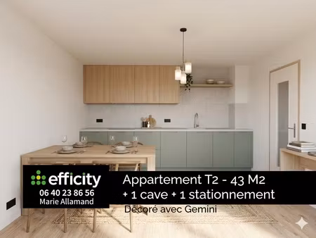 appartement 2 pièces - 43 m²