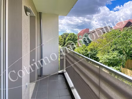 chassieu 69680 beau t2 de 39 44m²+balcon+parking