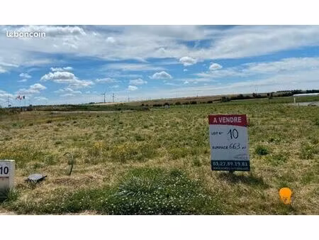 terrain 663 m² cherisy
