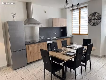 appartement meublé lumineux de 65 m² – 2 chambres – parking – gumery