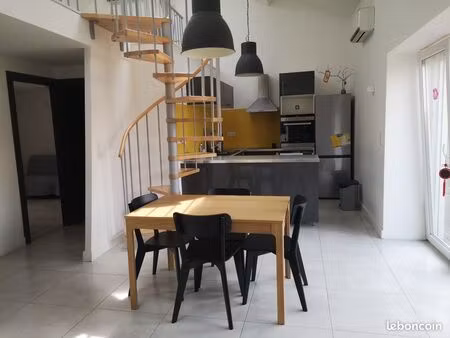 appartement t3 meublé avec une grande mezzanine lumineuse