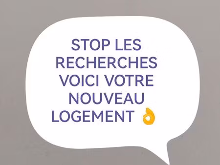 2 pièces avec chambre séparée libre meublé proche gare