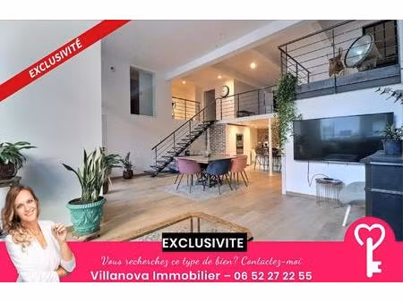 loft rare - 3 chambres - 2 salles de bain - terrasse - parking - cave
