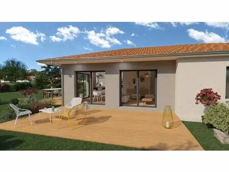terrain avec maison neuve à vendre