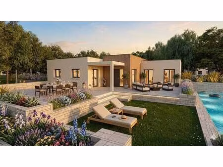 terrain avec maison neuve à vendre