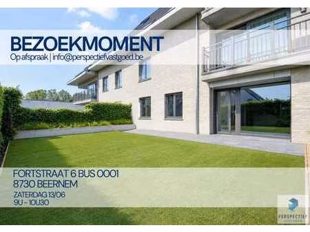 ruim gelijkvloers appartement met 2 slaapkamers  voor- én...
