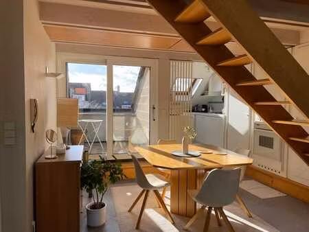 st. gilles : duplex meuble 1 chambre + terrasse