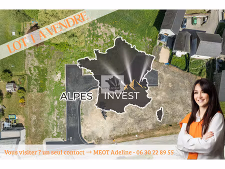 lot 1 - terrain constructible viabilise  libre de constructe