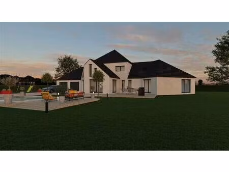 terrain avec maison neuve à vendre