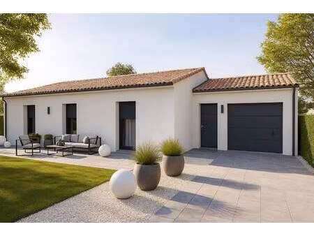 terrain avec maison neuve à vendre