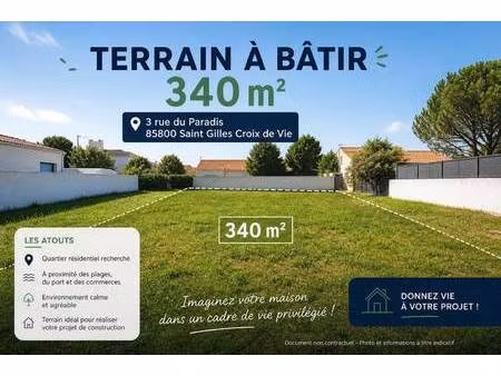 terrain constructible viabilisé à vendre