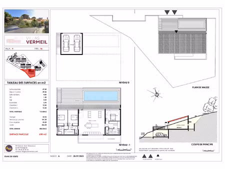une villa a construire  sur la cote vermeille  proche colli