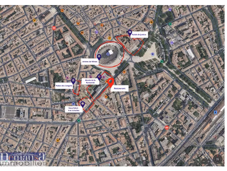 nîmes centre- vente fonds de commerce restaurant 85m2