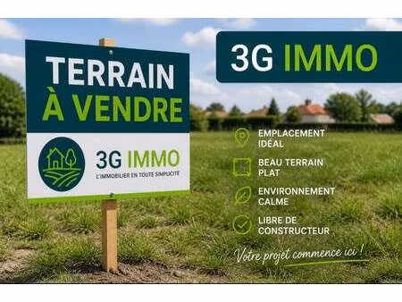 terrain constructible à vendre