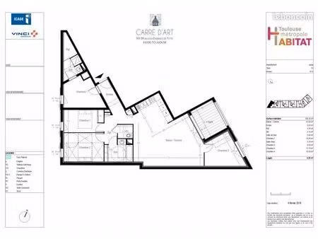 appartement 5 pièces 105 m²