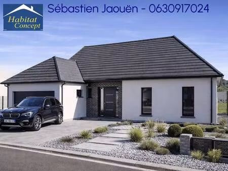 terrain avec maison neuve à vendre