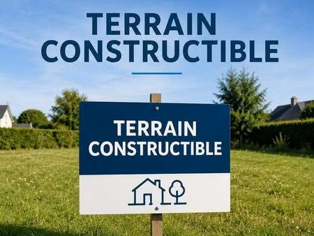 terrain constructible à vendre